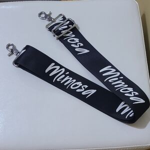 Black Mimosa Shoulder Strap